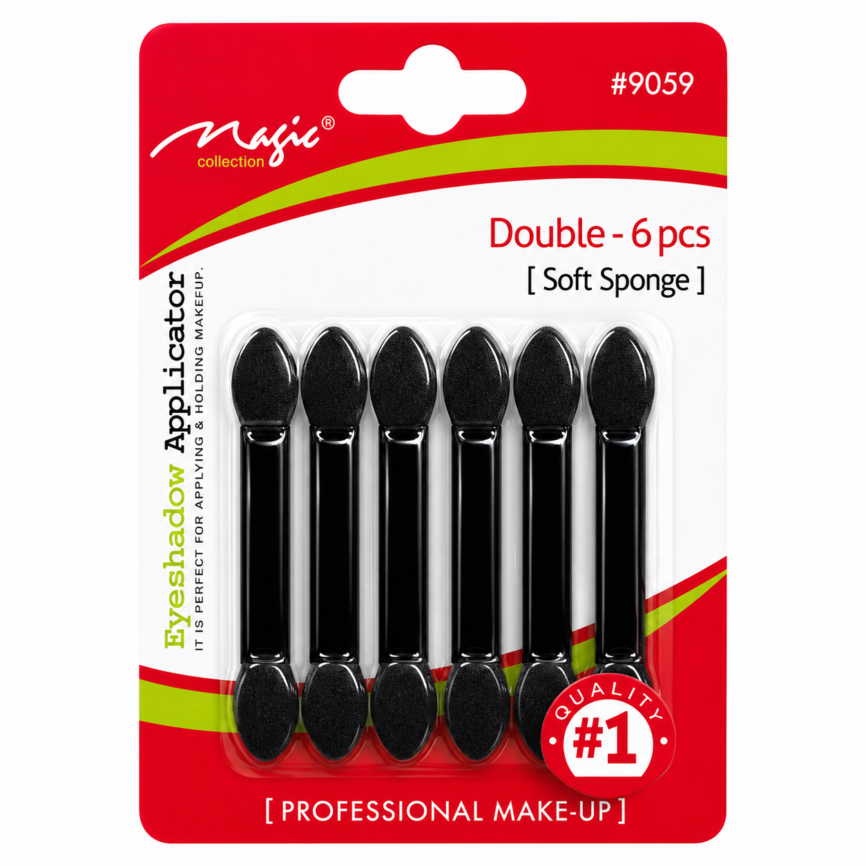 Double Eyeshadow Applicator – Soft Sponge 6 Pieces
