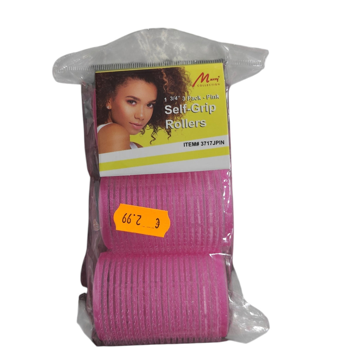 Self Grip Rollers 1 ¾" Pink 3 pcs