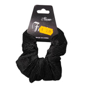 Ribbed Fabric Scrunchie Hair Tie
