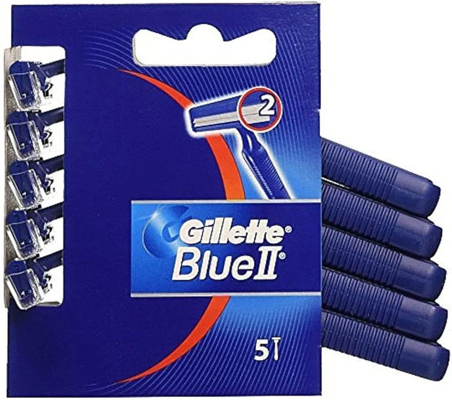 Blue II Men's Disposable Razors Pack of 5
