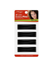 Magic Collection 36 Black Bobby Pins – Smooth Finish