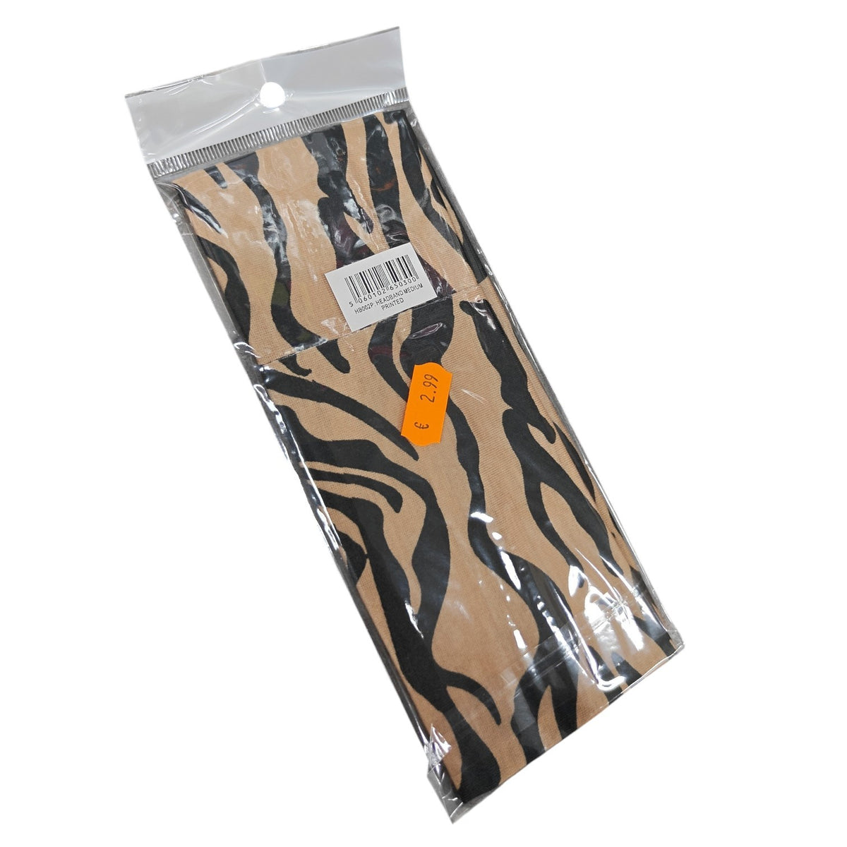Zebra Print Wide Stretch Headband Assorted
