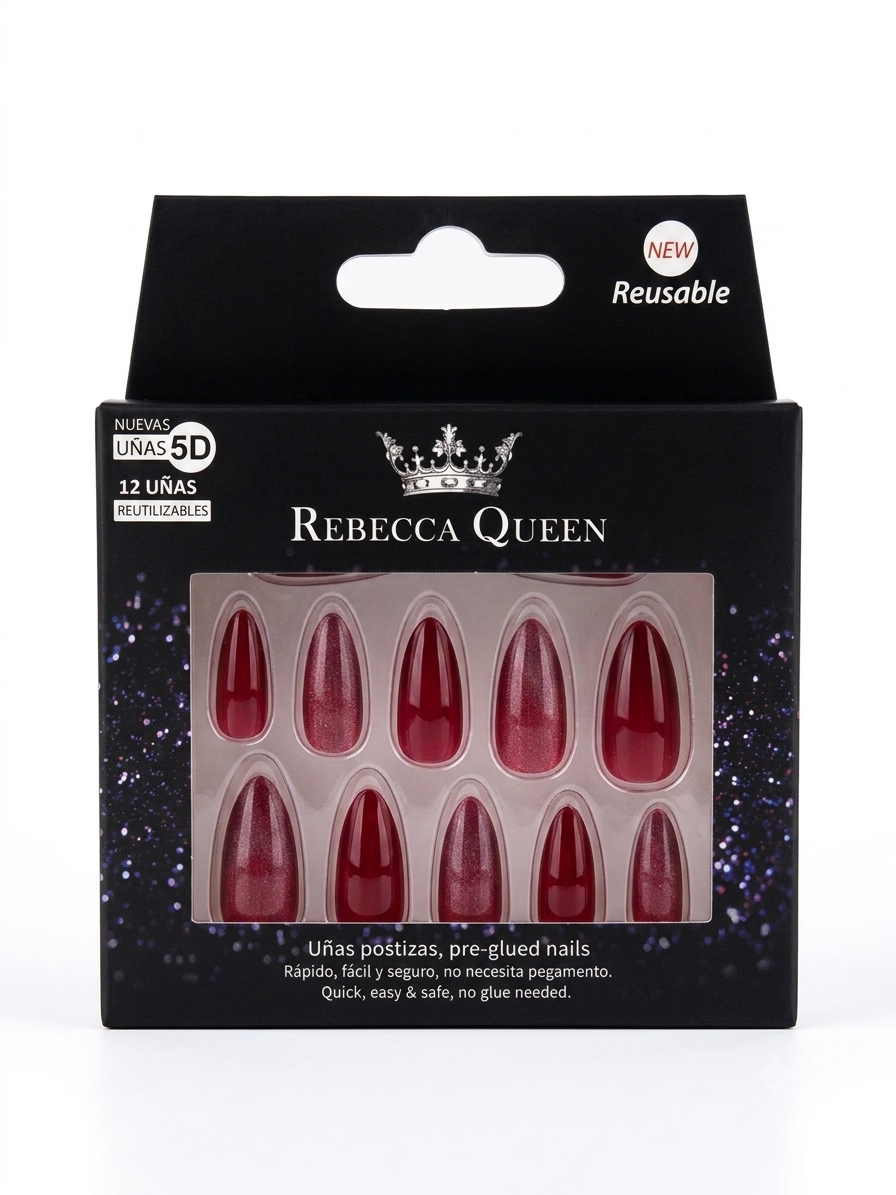 Rebecca Queen Pre-Glued False Nails