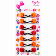 Cylinder Hair Bobbles Assorted Colours