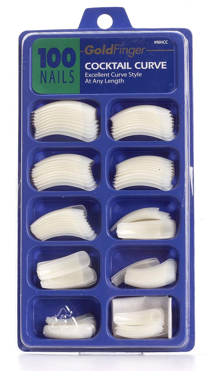 Cocktail Curve Artificial Nails – 100 Nails