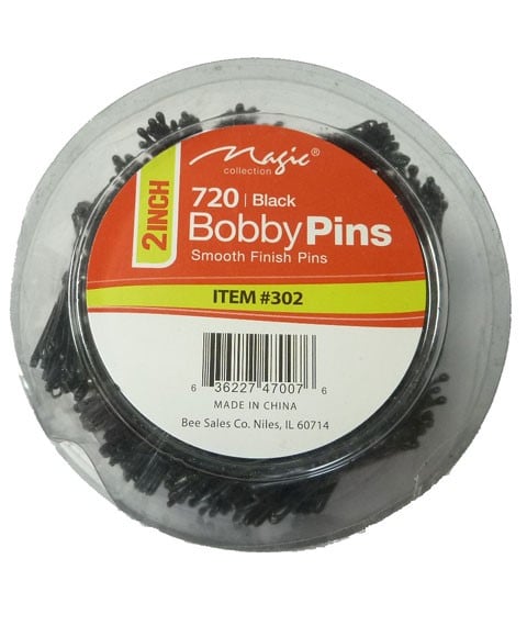 Bobby Pins Black 1200pcs 1 ¾"