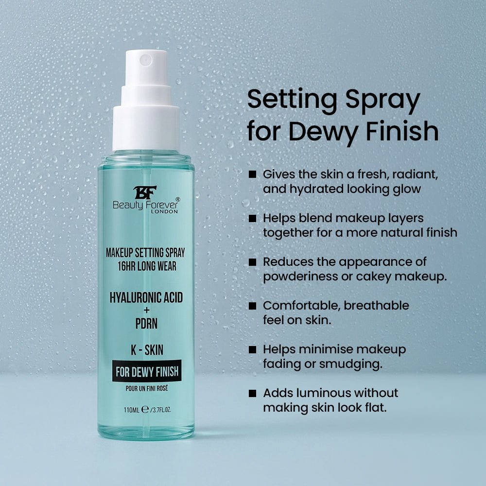 12Hr Makeup Setting Spray for Dewy Finish – Hyaluronic Acid + PDRN 100ml