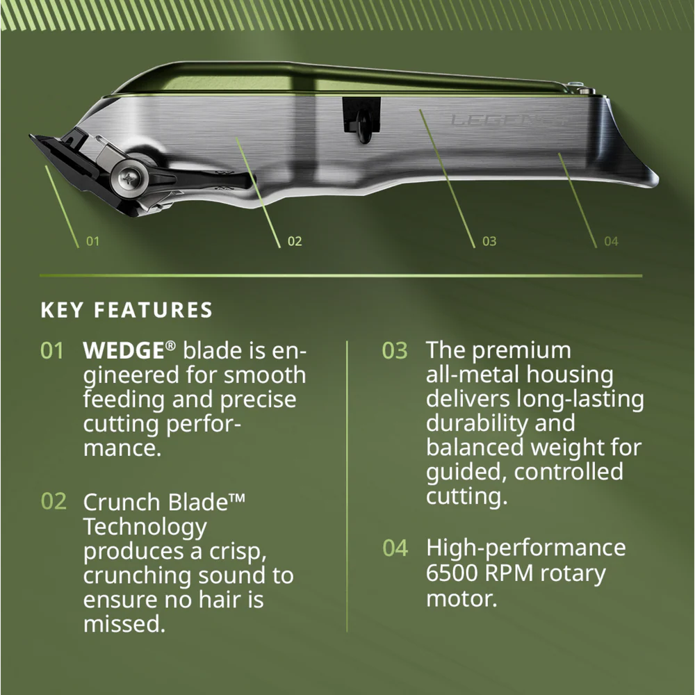 5-Star Legend+ Cord/Cordless Clipper – All-Metal Professional Hair Clipper