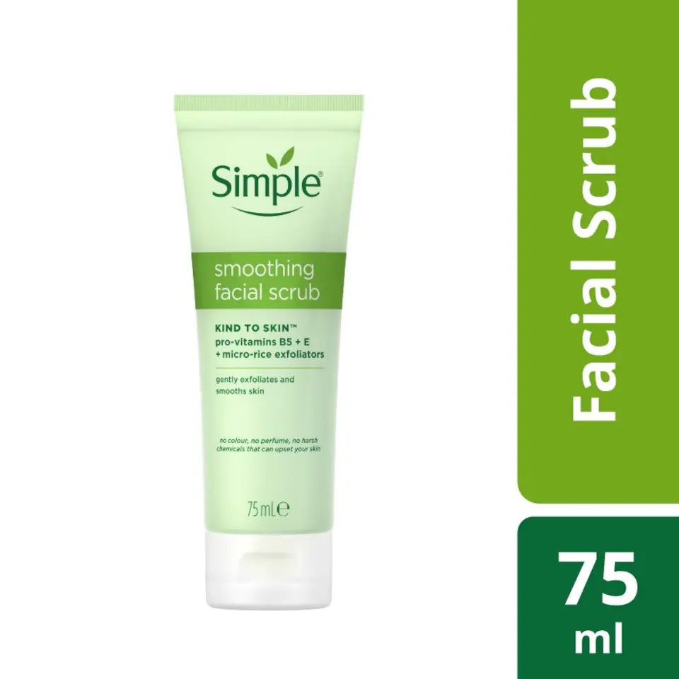 Simple Kind to Skin Smoothing Facial Scrub – 75ml