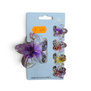 5-Piece Floral Hair Claw Clip Set Assorted