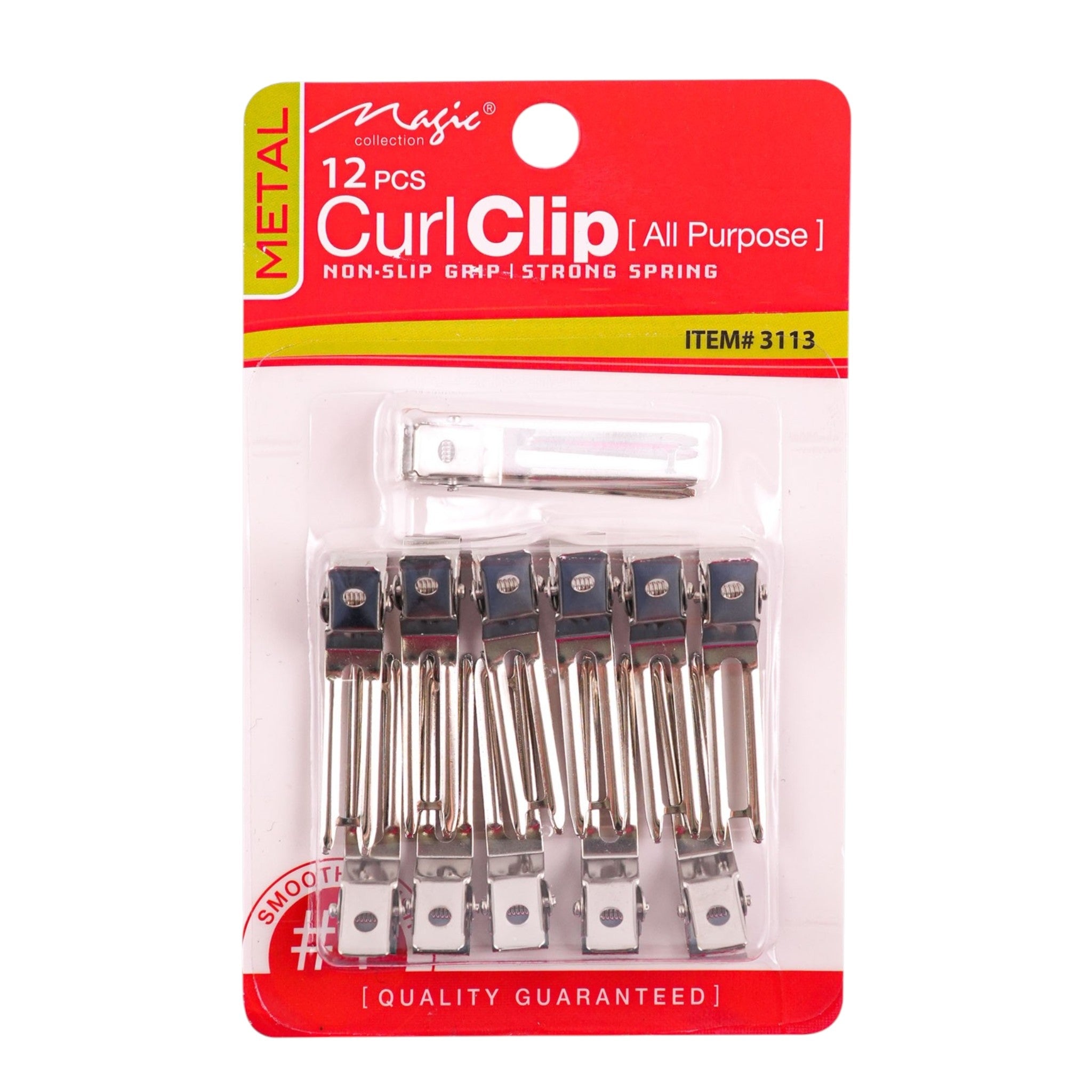 Metal Curl Clips – 12 Pieces