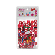 Hair Beads Stripped - Assorted Colors