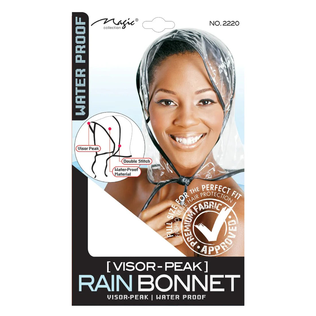 Visor-Peak Waterproof Rain Bonnet