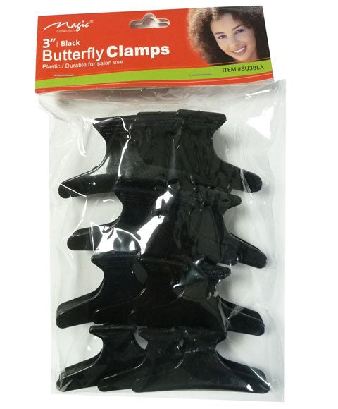 Butterfly Clamps 3" – Black 12 pcs