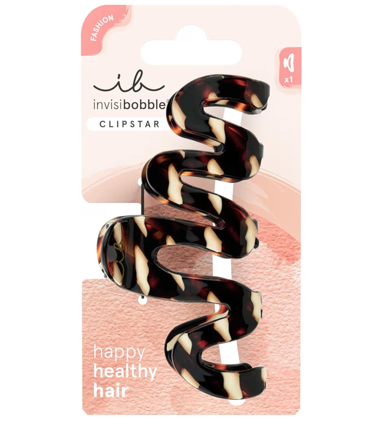 Clipstar Cacao Cream Large Hair Clip 1pc