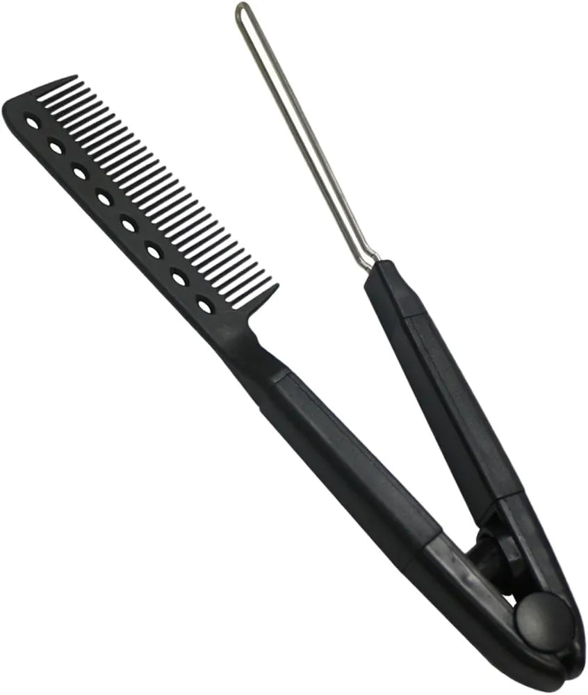 V-Shape Hair Straightening Comb & Sectioning Brush