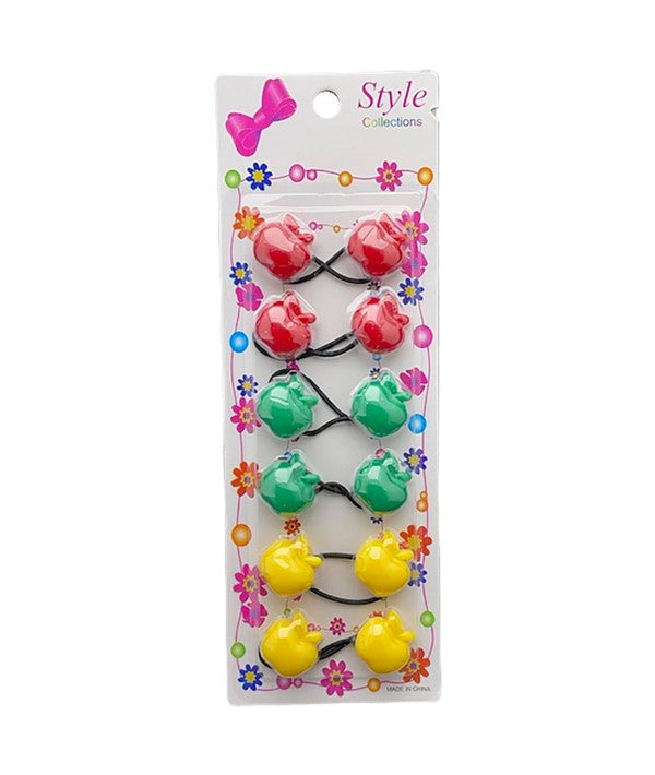 Apple Hair Bobbles Assorted Colours