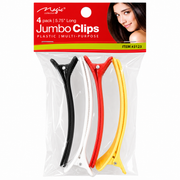 Plastic Jumbo Hair Clips – 5.75" (4 Pieces)