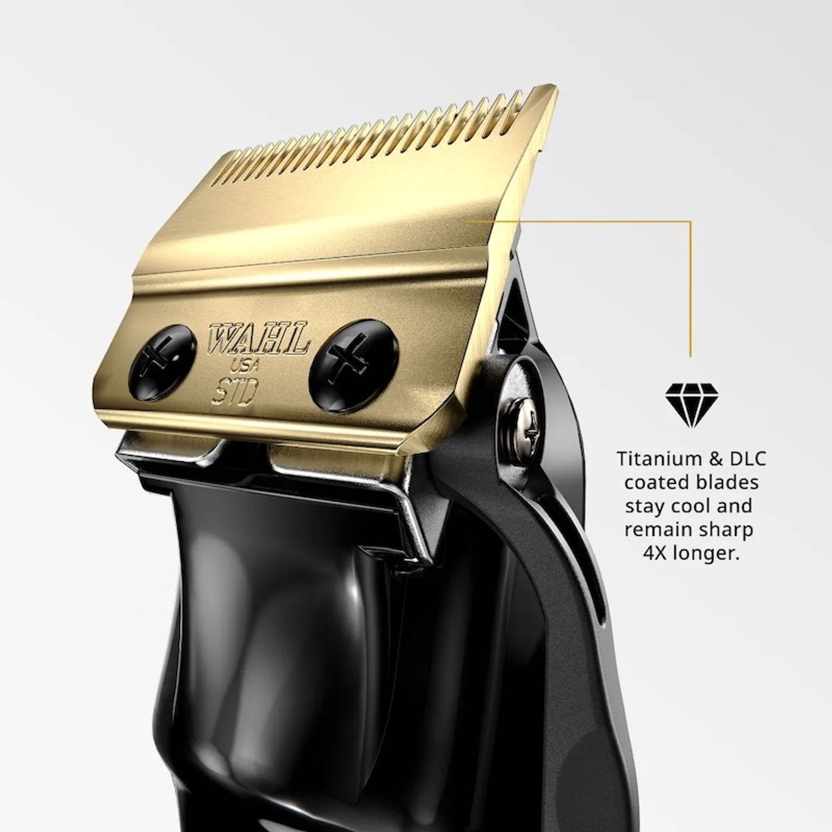 5-Star Magic Clip Cord/Cordless Hair Clipper – Black & Gold