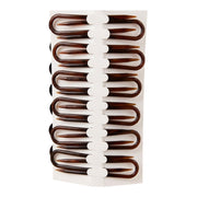 Plain Hair Pins Tan Brown 12pcs 90mm