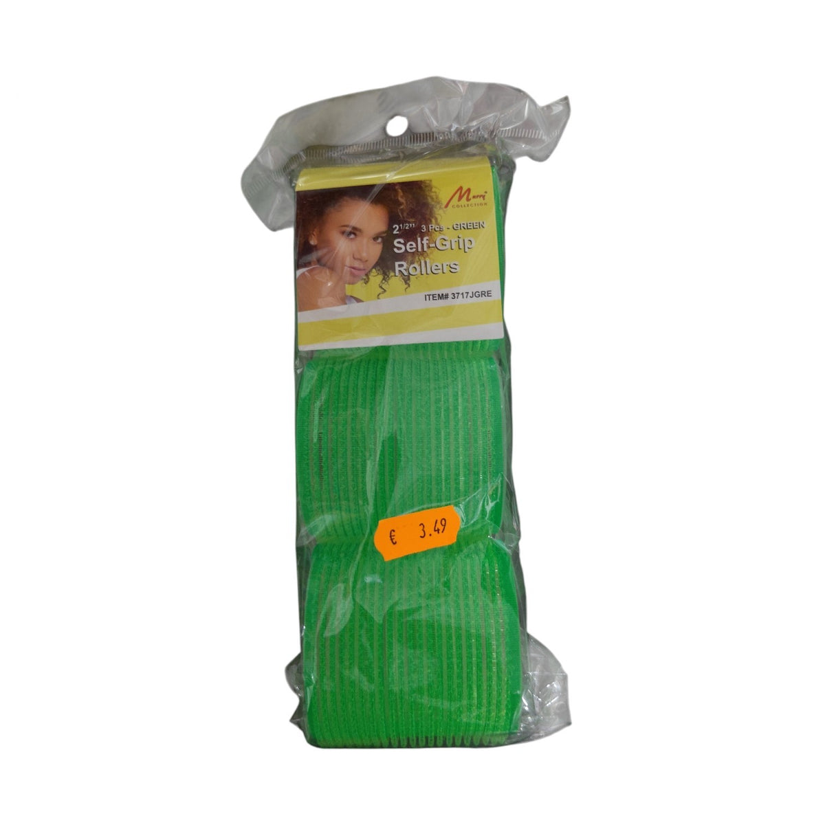 Self Grip Rollers 2½" Green 3 pcs