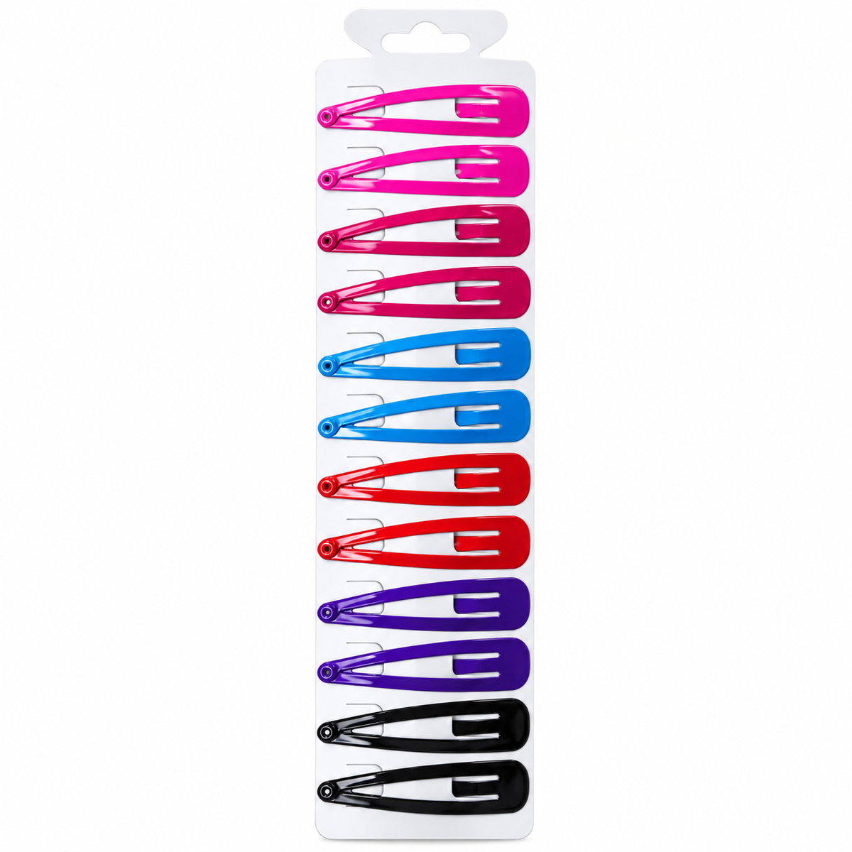 Snap Hair Clips – 12 Pieces