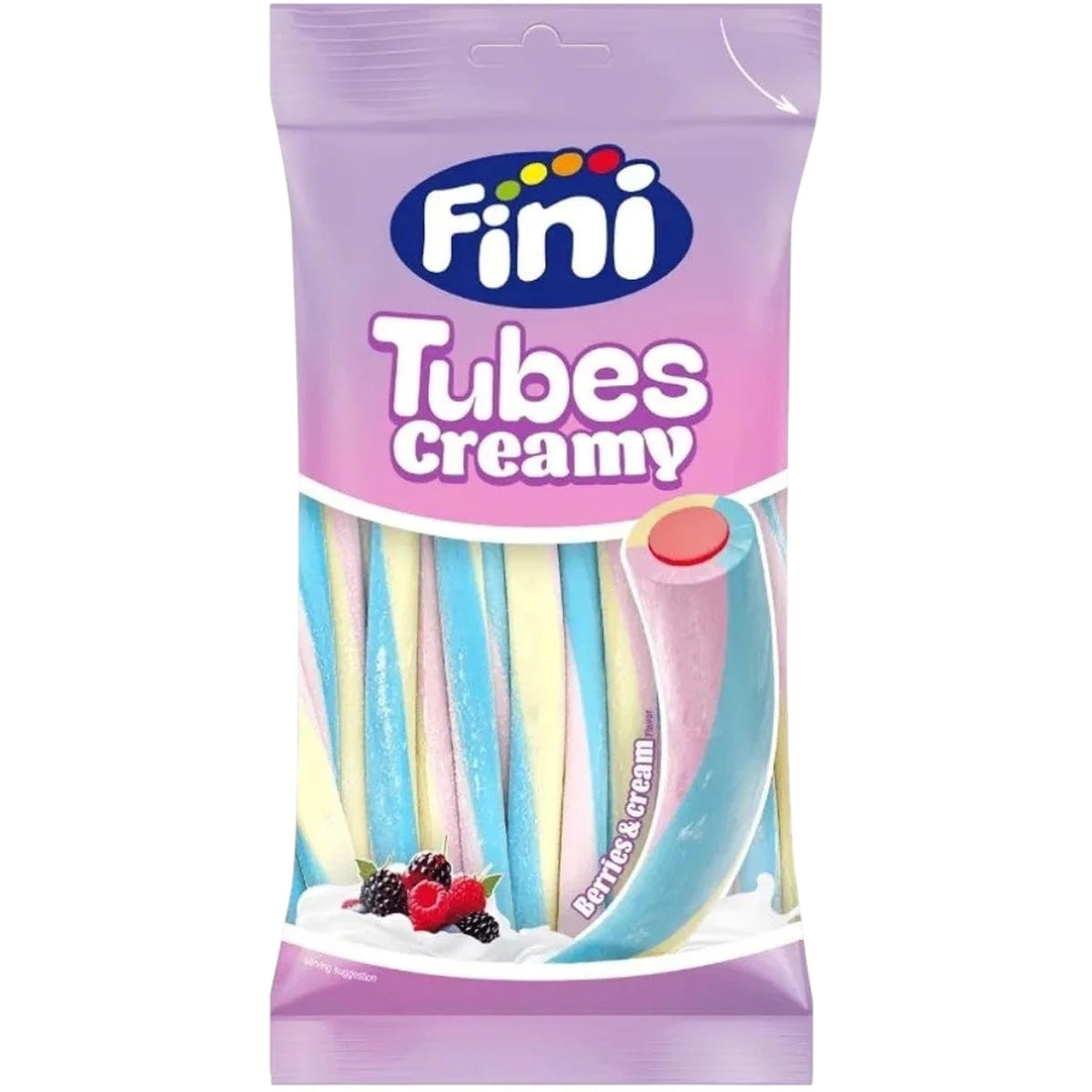 Tubes Creamy Berries & Cream Flavour Candy – 80g
