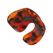 U-Shaped Tortoiseshell Hair Claw Clip 1pc