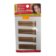 Magic Collection 36 Brown Bobby Pins – Smooth Finish