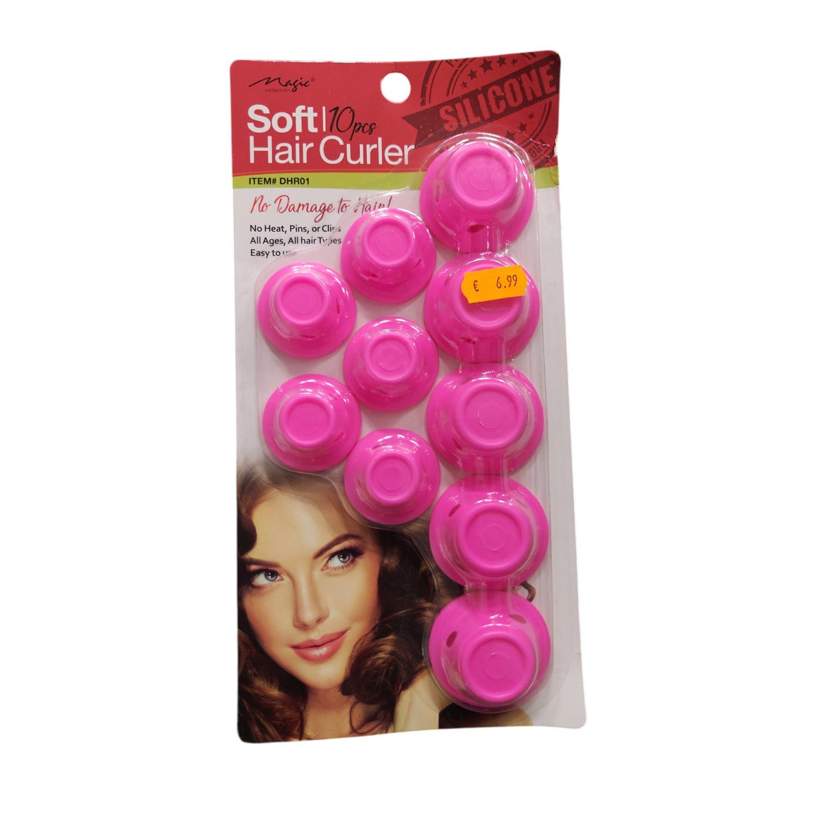 Soft Silicone Hair Curlers – 10 Pieces
