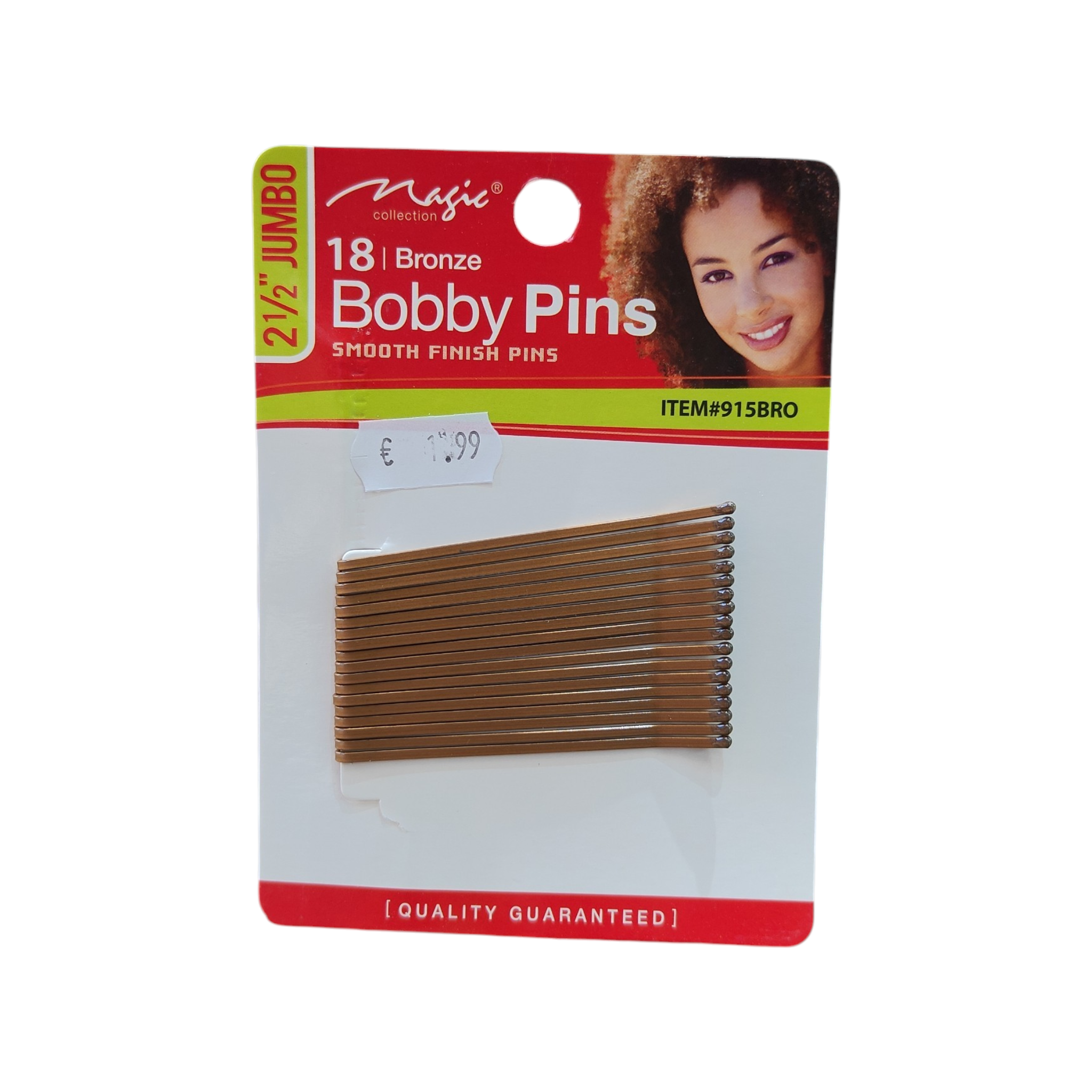 Bobby Pins Bronze 2 ½" Jumbo - 18pcs