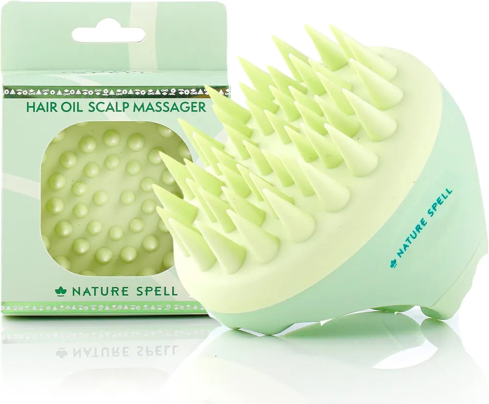 Hair oil scalp massager sponge Green