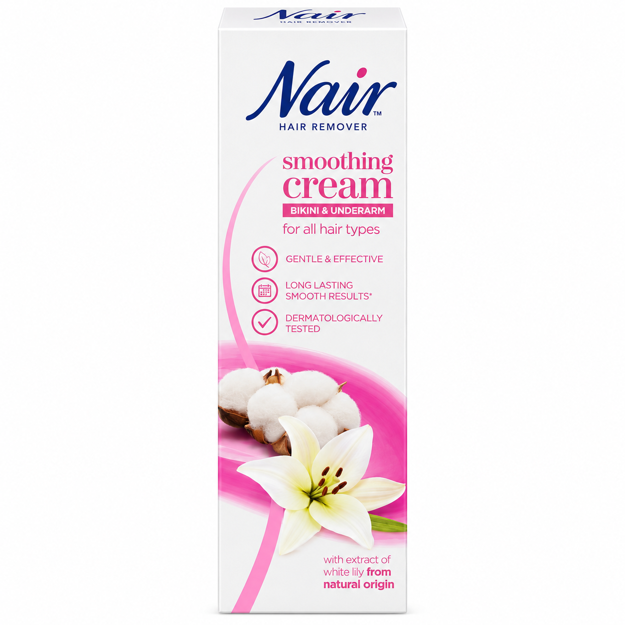 Nair Smoothing Hair Remover Cream Bikini & Underarm – 100ml