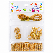 Hair Accessory Metal Beads With String