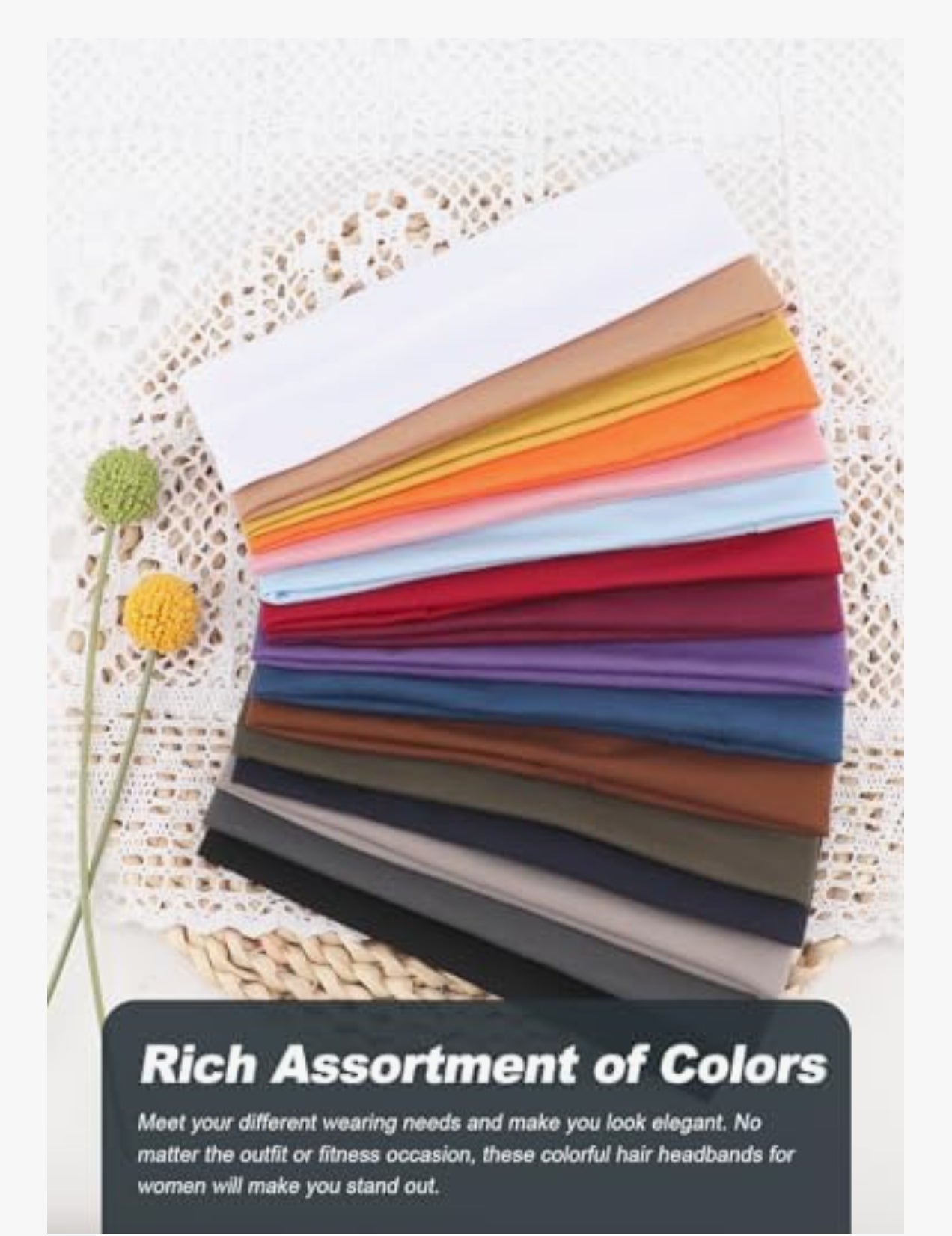 Stretch Fabric Hair Headbands