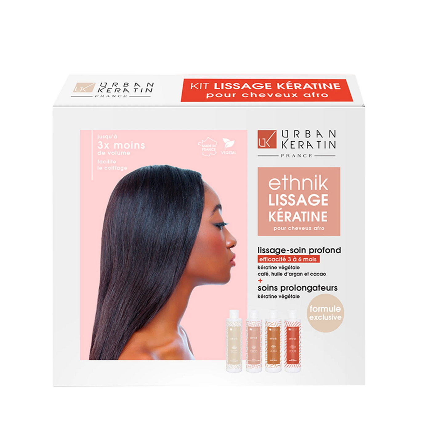 Ethnik Mini Brazilian Keratin Treatment Kit – 4 x 100ml