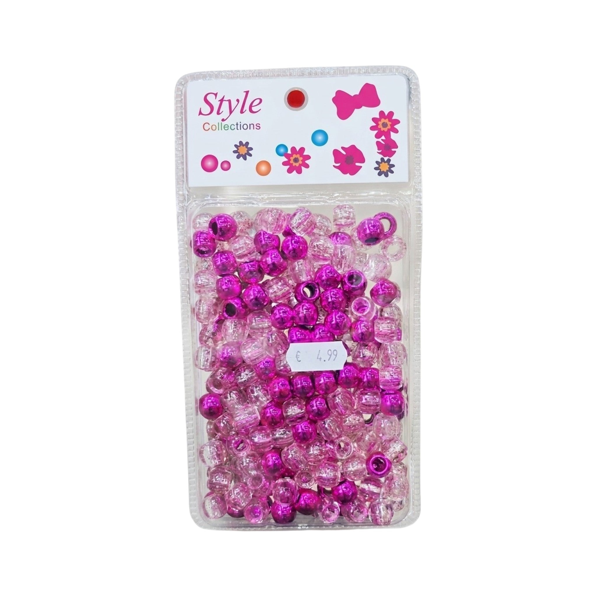 Hair Beads Assorted Colors - Large