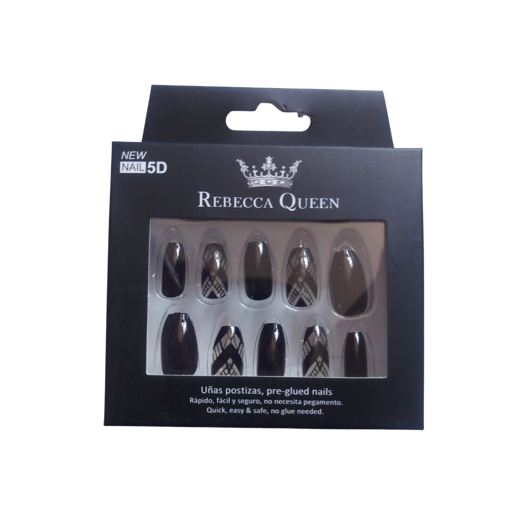 Rebecca Queen Pre-Glued False Nails