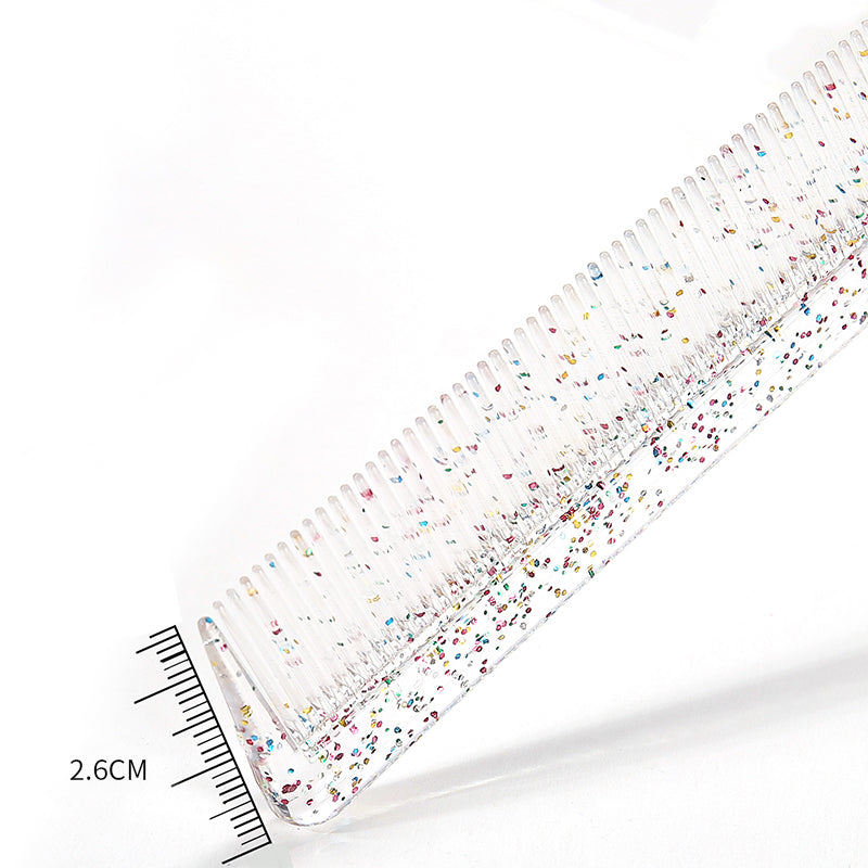 Pin Tail Styling Comb Glitter