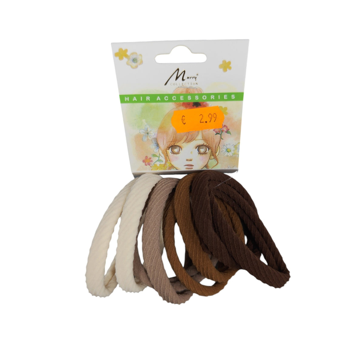 Soft Ribbed Elastic Hair Ties Set