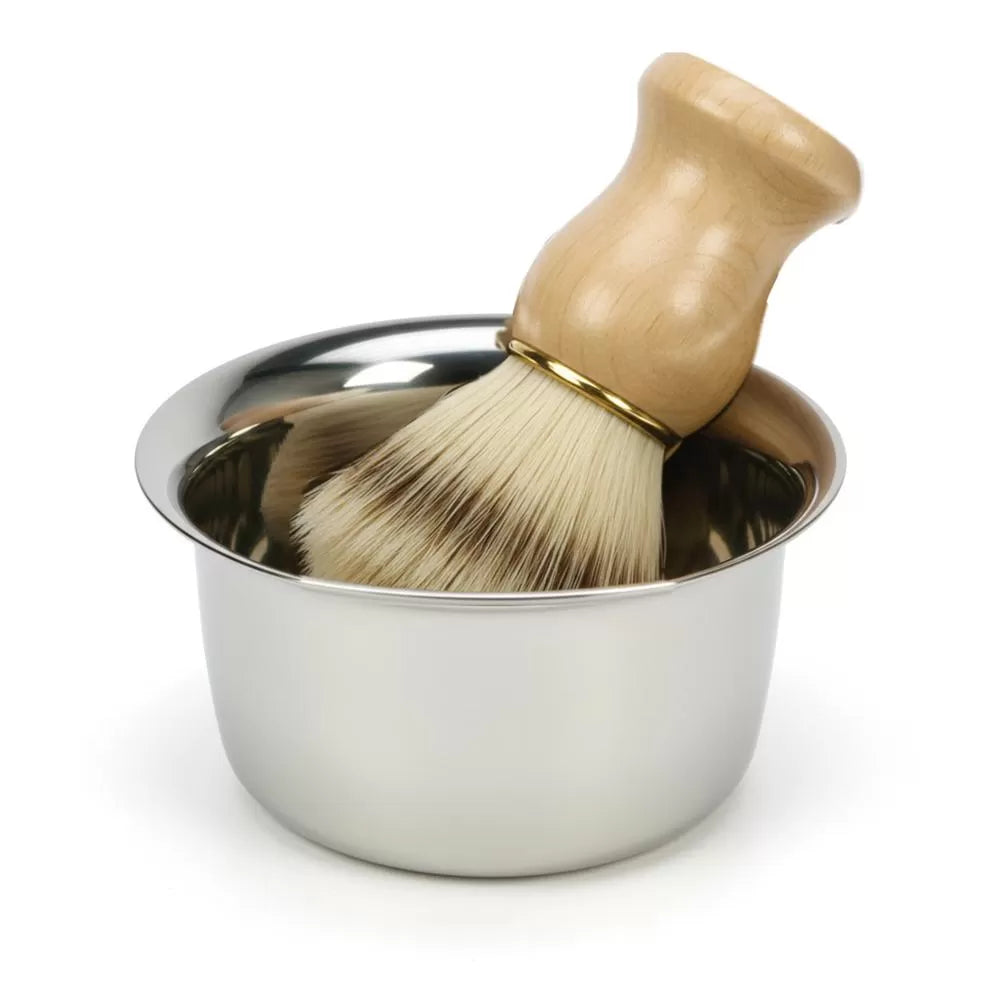 Barber Style Stainless Steel Shaving Bowl