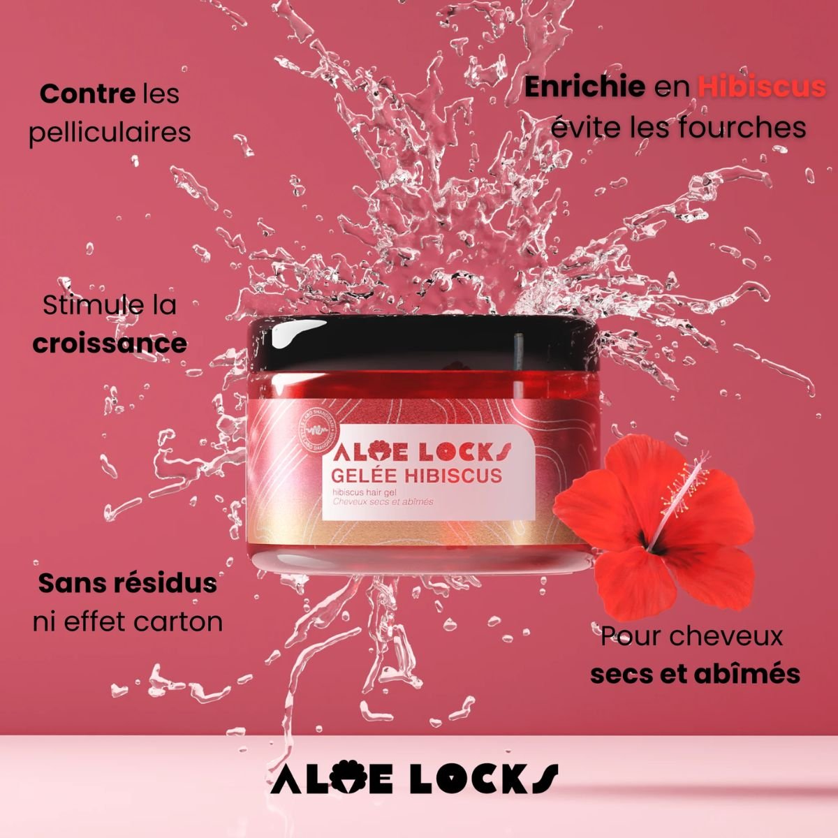 Aloe Locks Gelée Hibiscus Hair Styling Gel – 300ml
