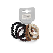 Beaded Wavy Elastic Hair Ties 6 pcs