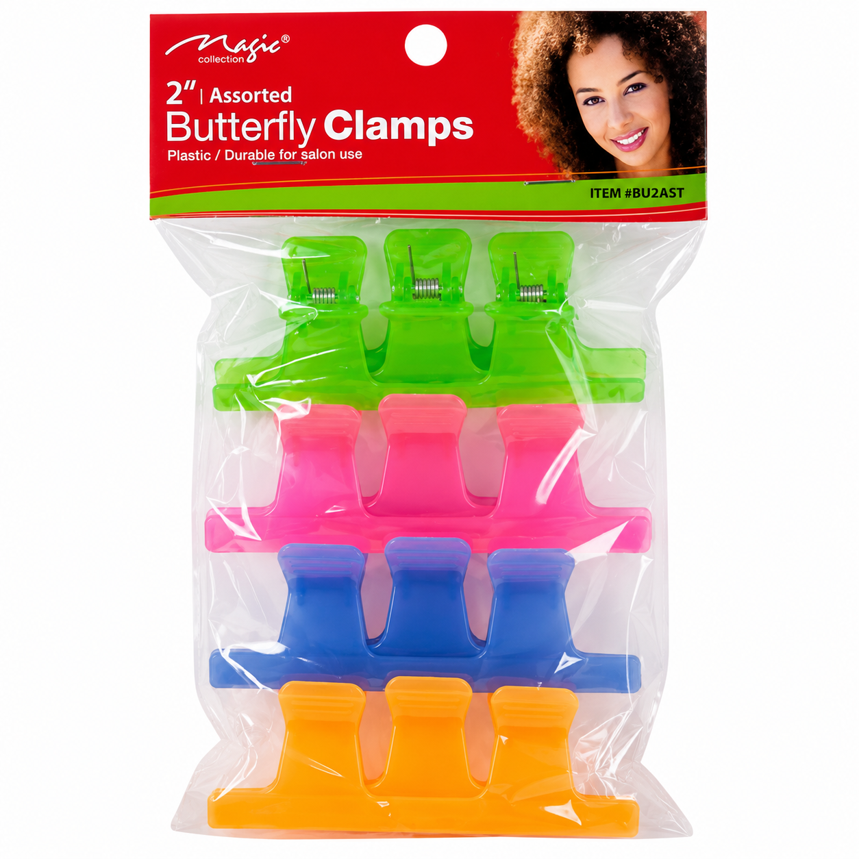 Butterfly Clamps 2" – Assorted 12 pcs