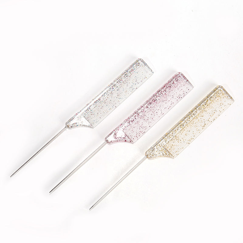 Pin Tail Styling Comb Glitter
