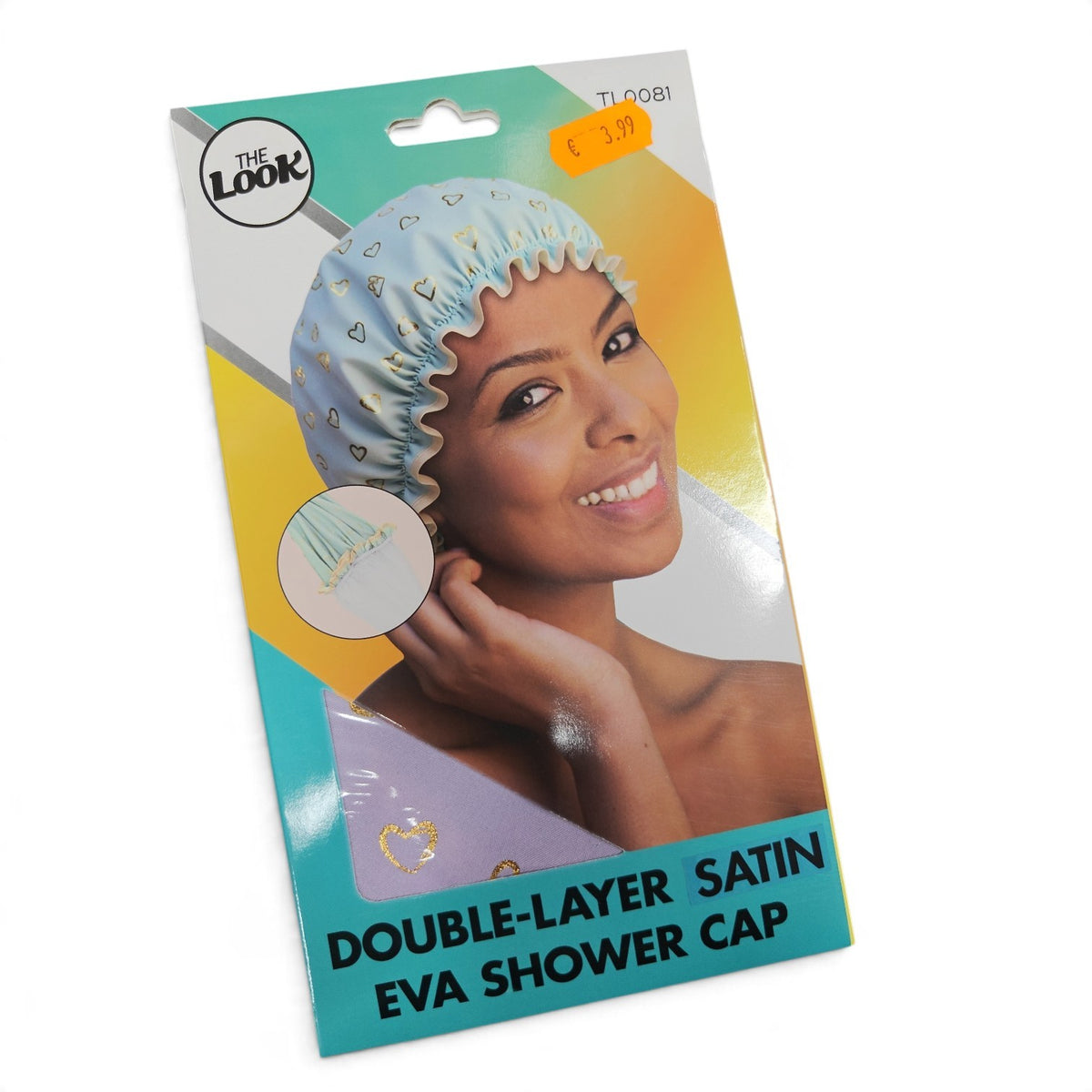 Double-Layer Satin EVA Shower Cap