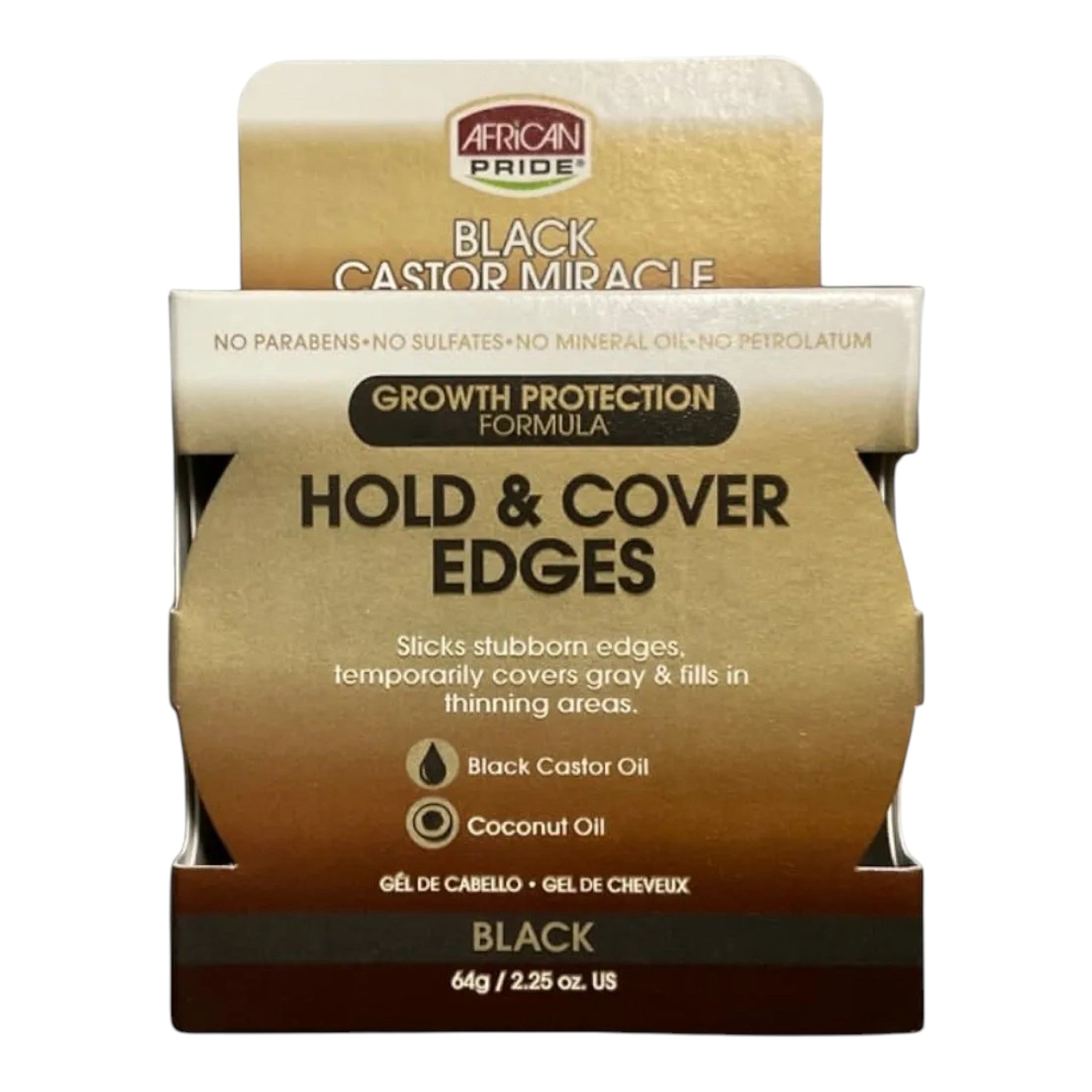 Black Castor Miracle Hold & Cover Edges – Black 64g