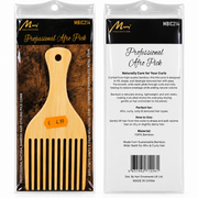 Professional Bamboo Afro Pick