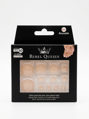 Rebecca Queen Pre-Glued False Toe Nails