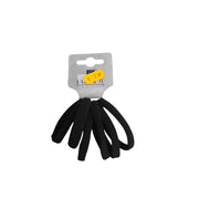 Black Soft Elastic Hair Ties Set
